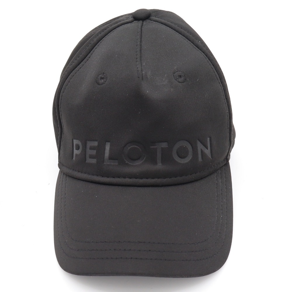 Peloton Baseball Cap Unisex OS Performance Black Red Strap Logo Excellent